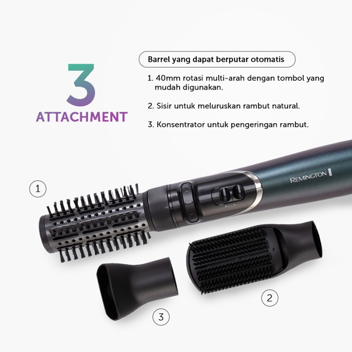 Remington Hair Styler Sisir Angin Illusion Airstyler - AS7801-ID